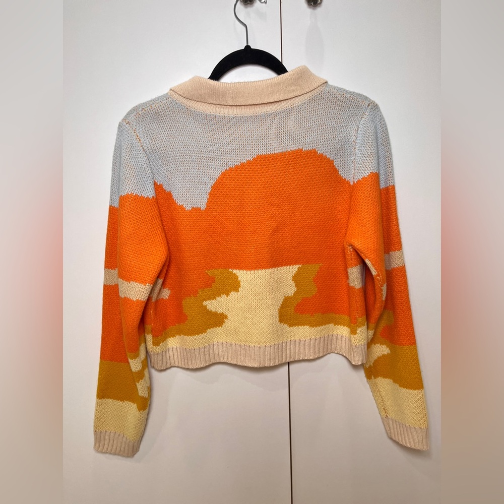 Sunset Patterned Women's Sweater - Picture 5 of 5